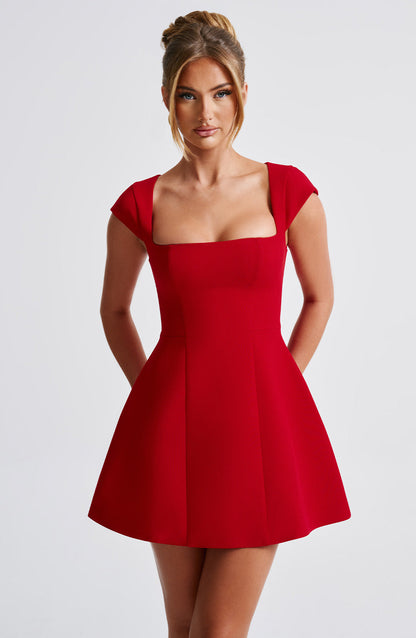 Lena Mini Dress - Red