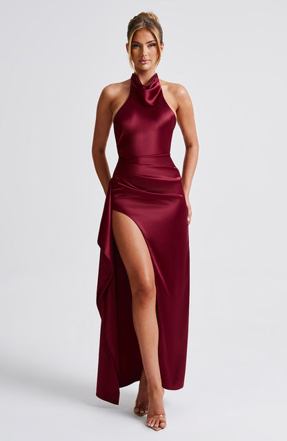 Colette maxi-jurk - bordeaux