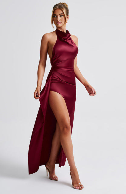 Colette maxi-jurk - bordeaux