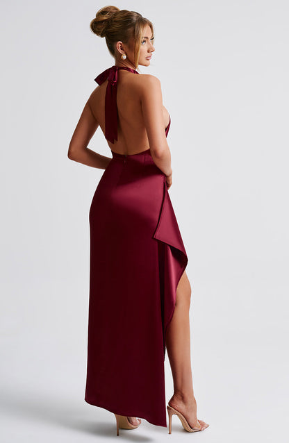 Colette maxi-jurk - bordeaux