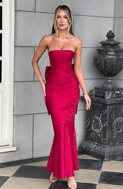 Felicity Maxi-jurk - Rood