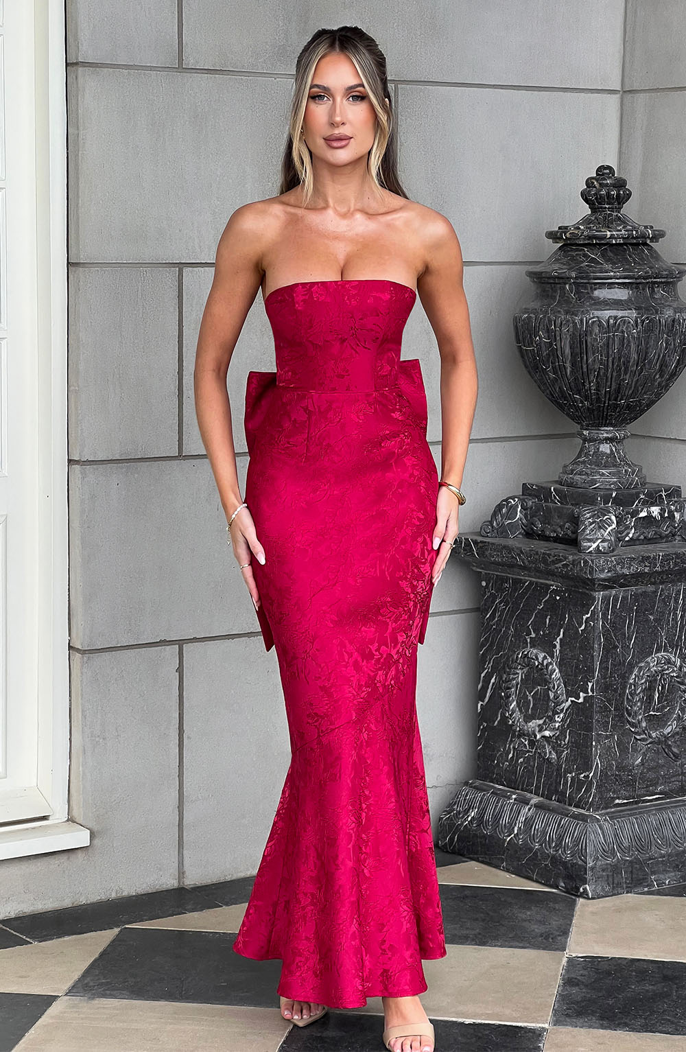 Felicity Maxi Dress - Red