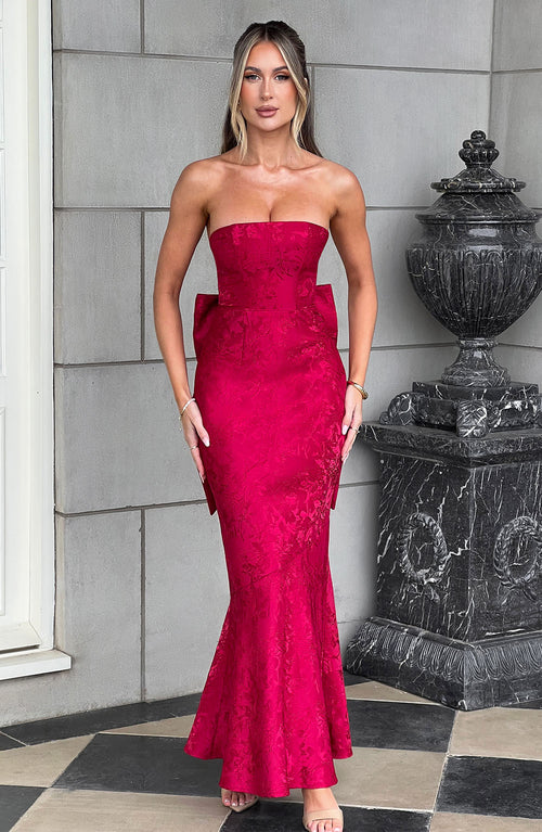 Felicity Maxi-jurk - Rood