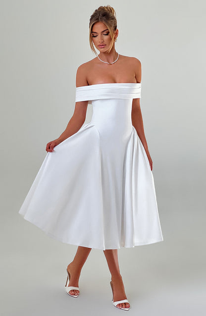 Miranda Midi Dress - Ivory