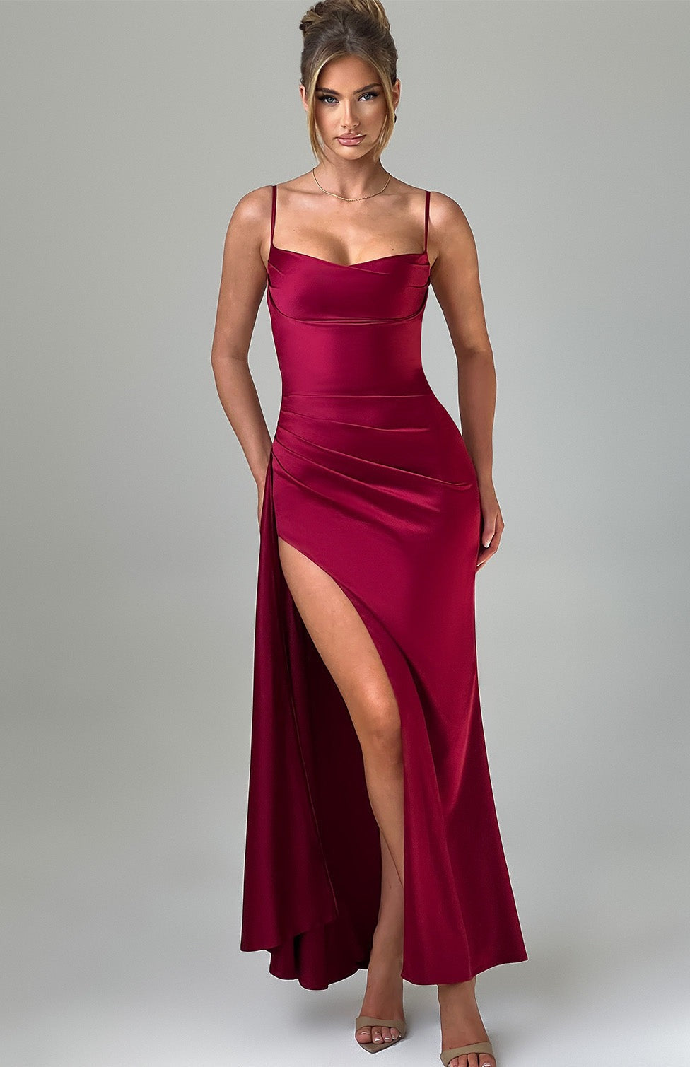 Winona Maxi-jurk - Bordeaux