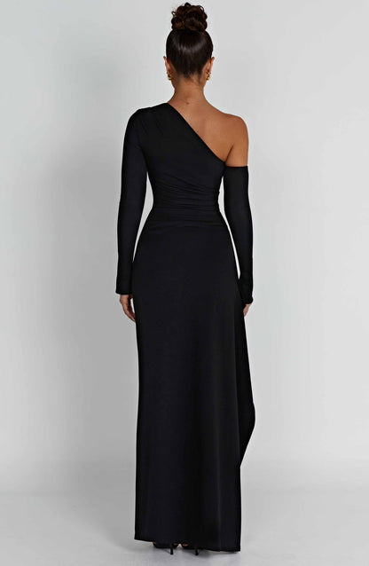 Abrielle Maxi-jurk - Zwart