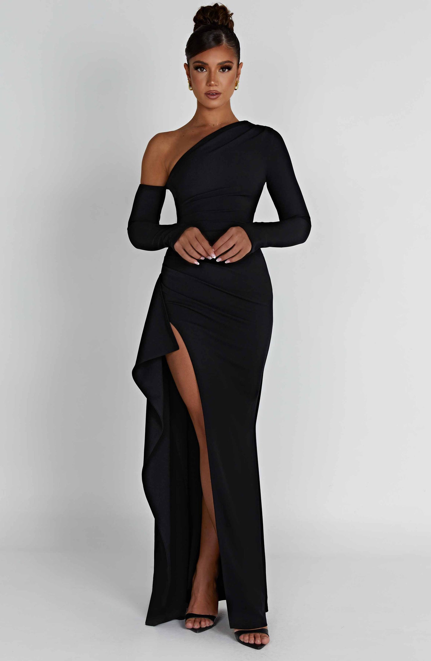 Abrielle Maxi-jurk - Zwart