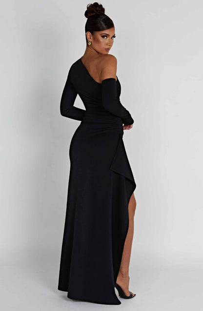 Abrielle Maxi-jurk - Zwart