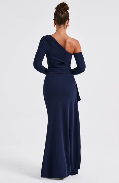 Abrielle Maxi-jurk - Marine