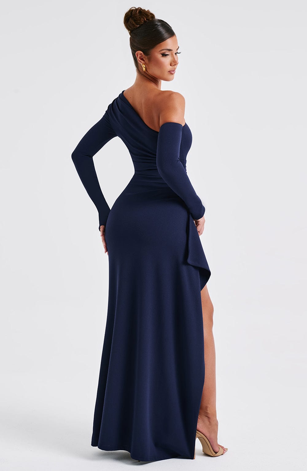 Abrielle Maxi-jurk - Marine