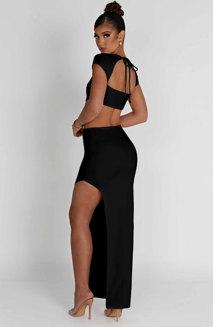 Adorn Maxi Skirt - Black