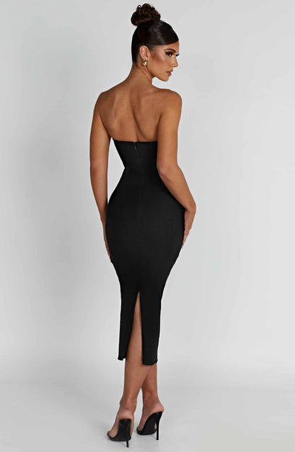 Amore Midi Dress - Black