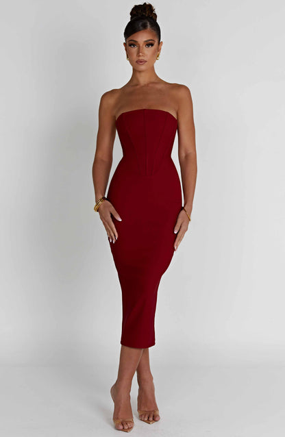 Amore Midi-jurk - Rood