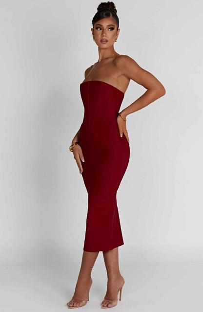 Amore Midi-jurk - Rood