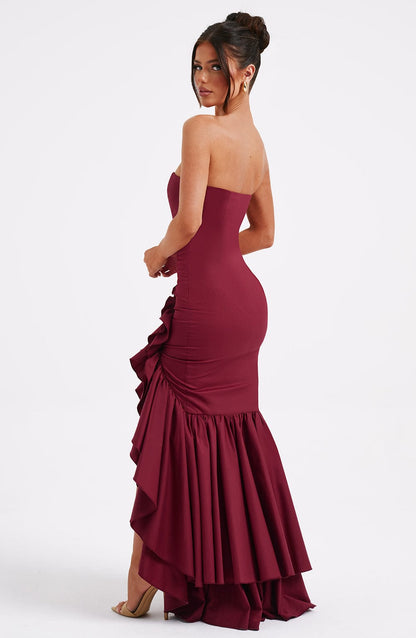 Angelina Maxi-jurk - Bordeaux