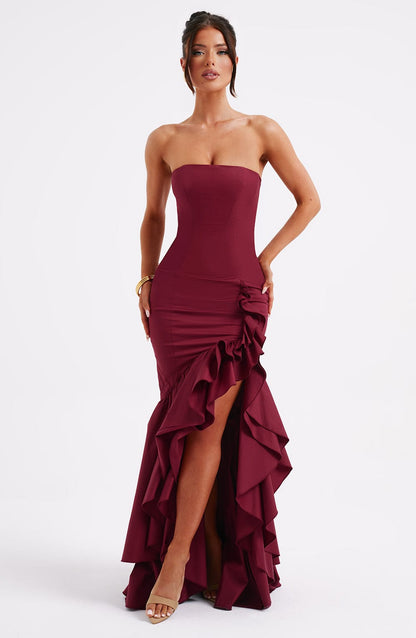 Angelina Maxi-jurk - Bordeaux