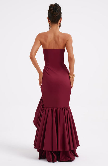 Angelina Maxi-jurk - Bordeaux