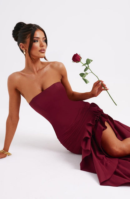 Angelina Maxi-jurk - Bordeaux