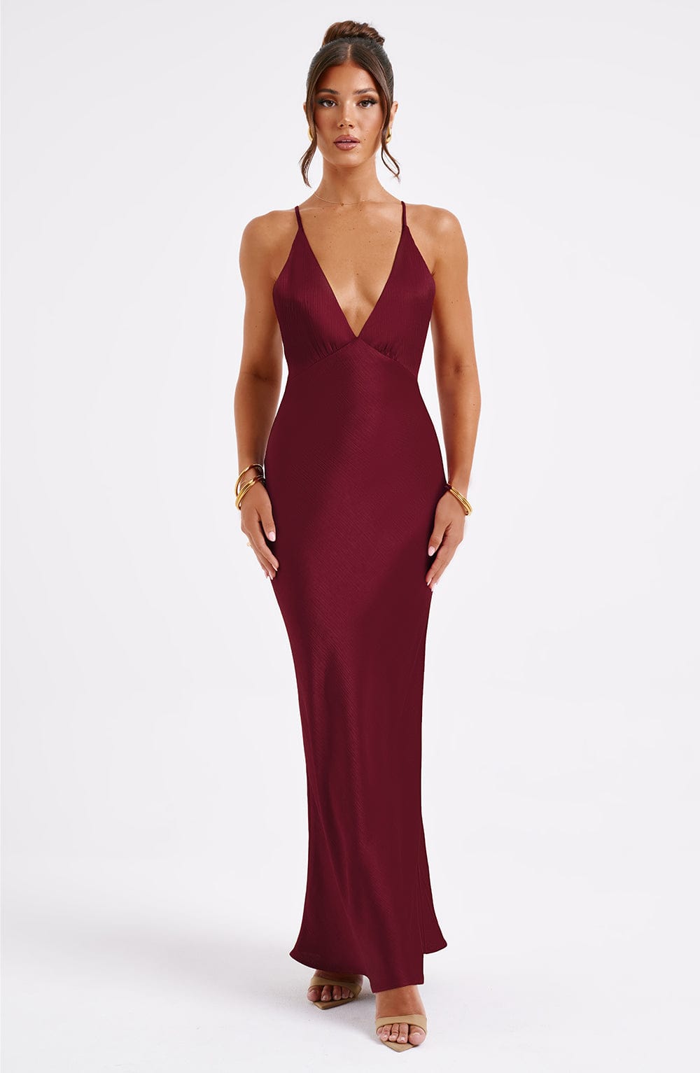 Anja Maxi-jurk - Bordeaux