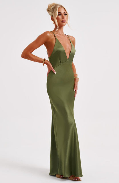 Anja Maxi Dress - Khaki