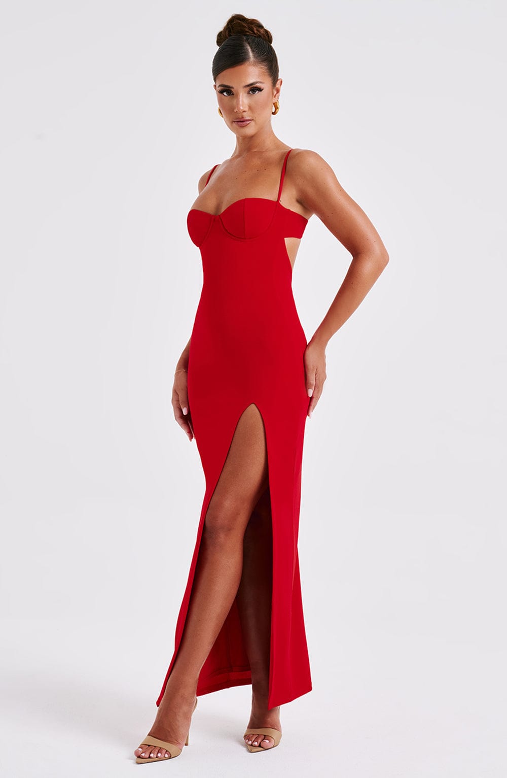 Asteria Maxi-jurk - Rood