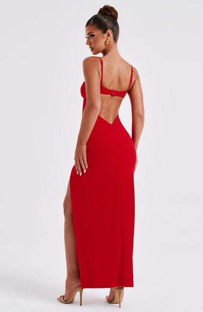 Asteria Maxi-jurk - Rood