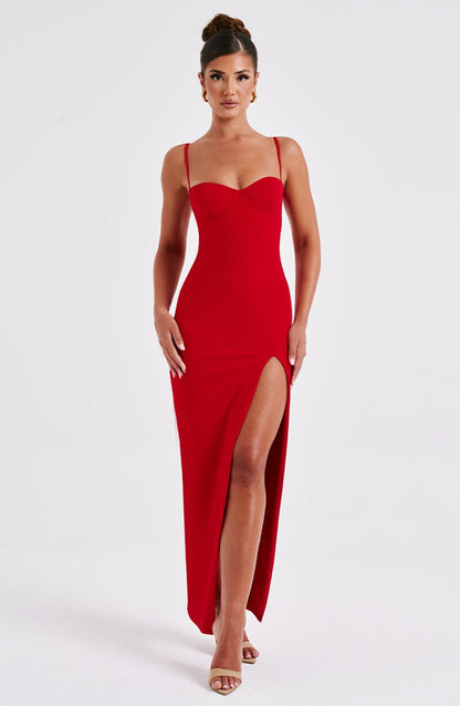 Asteria Maxi-jurk - Rood