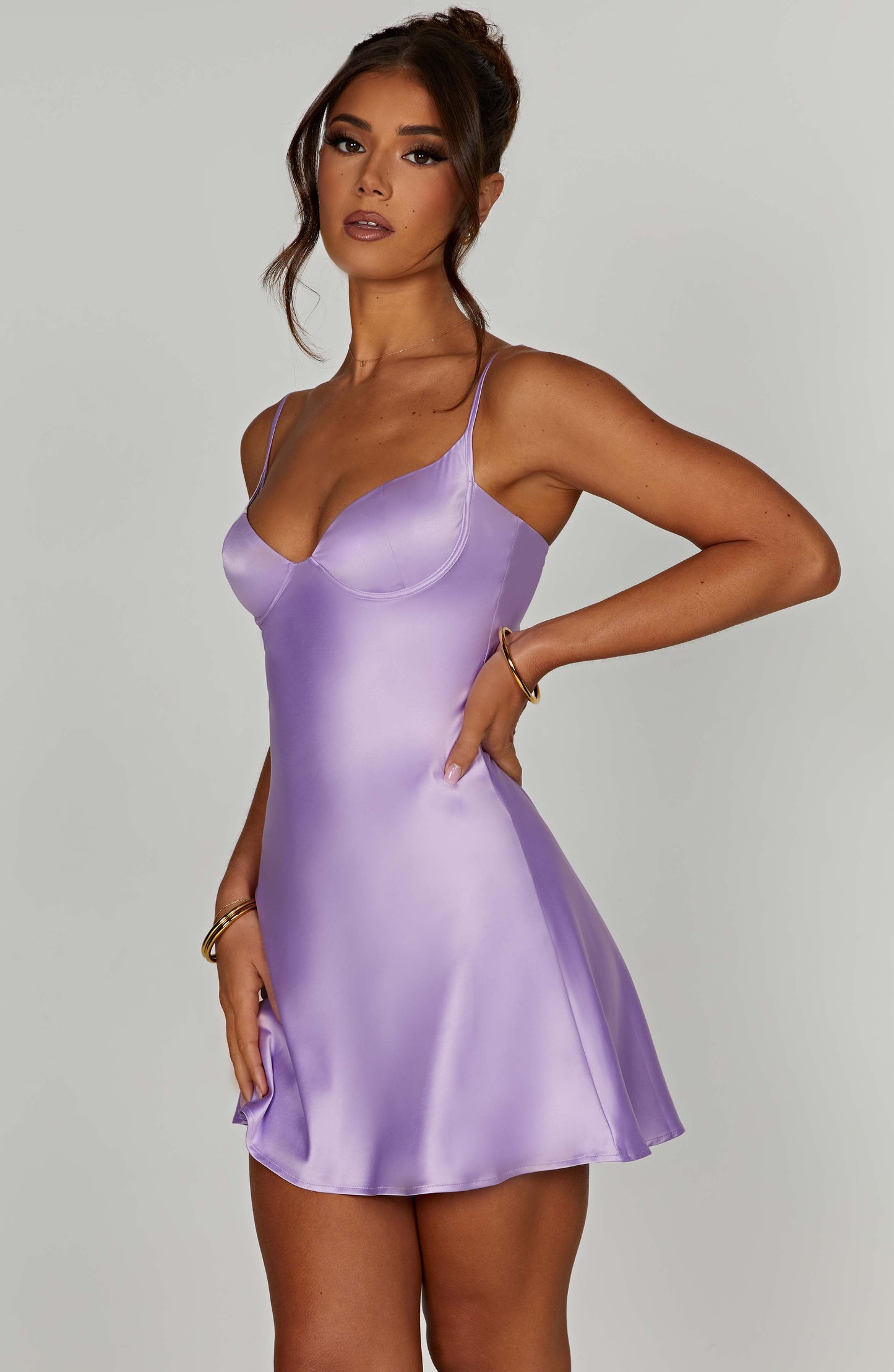 Azaria Mini Dress - Purple