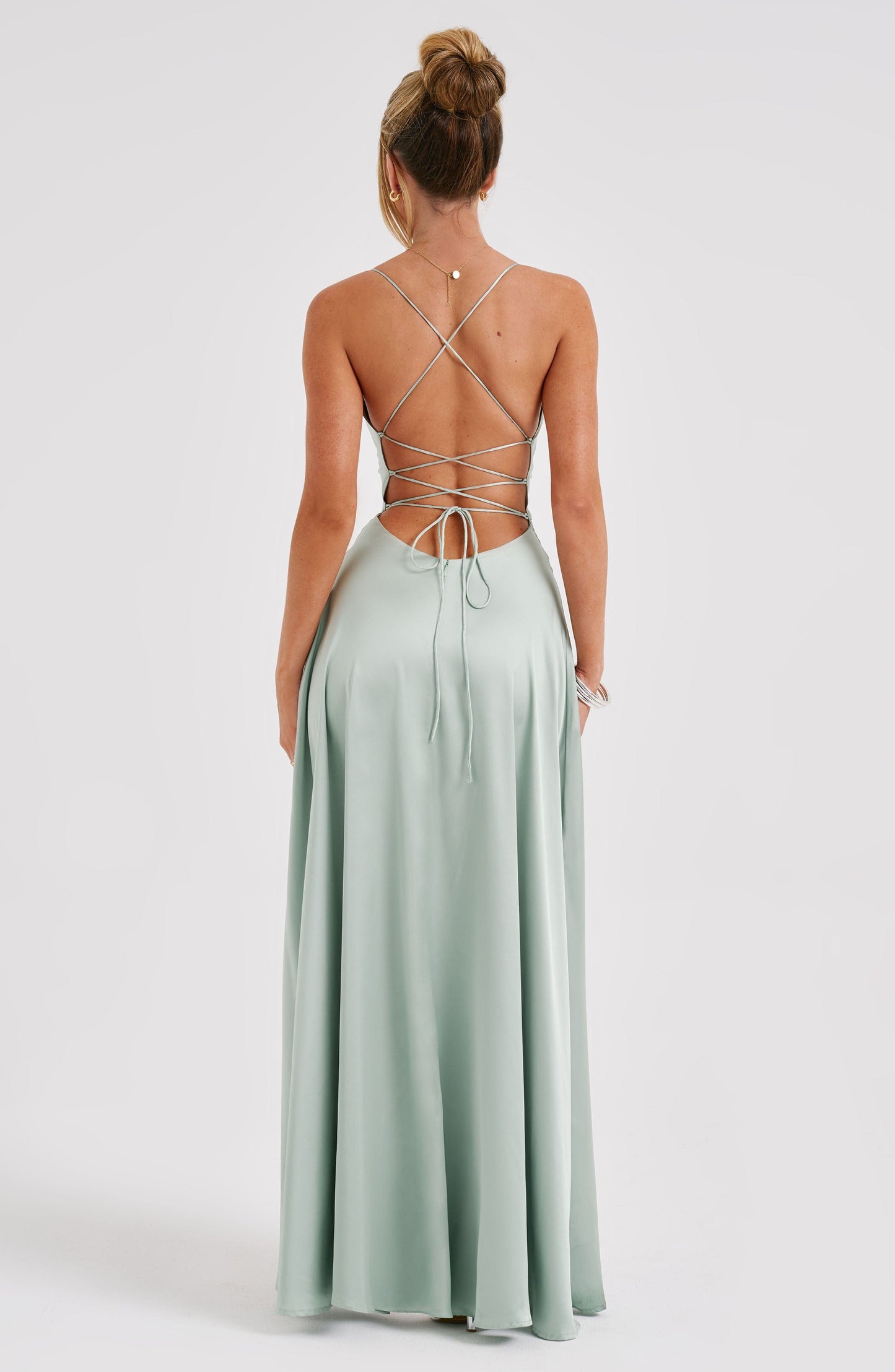 Bethany maxi-jurk - salie