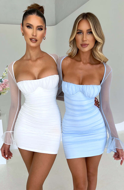 Brea Mini Dress - Baby Blue