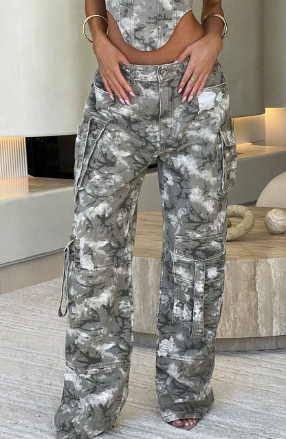 Brooklyn Cargo Pant - Camo Print