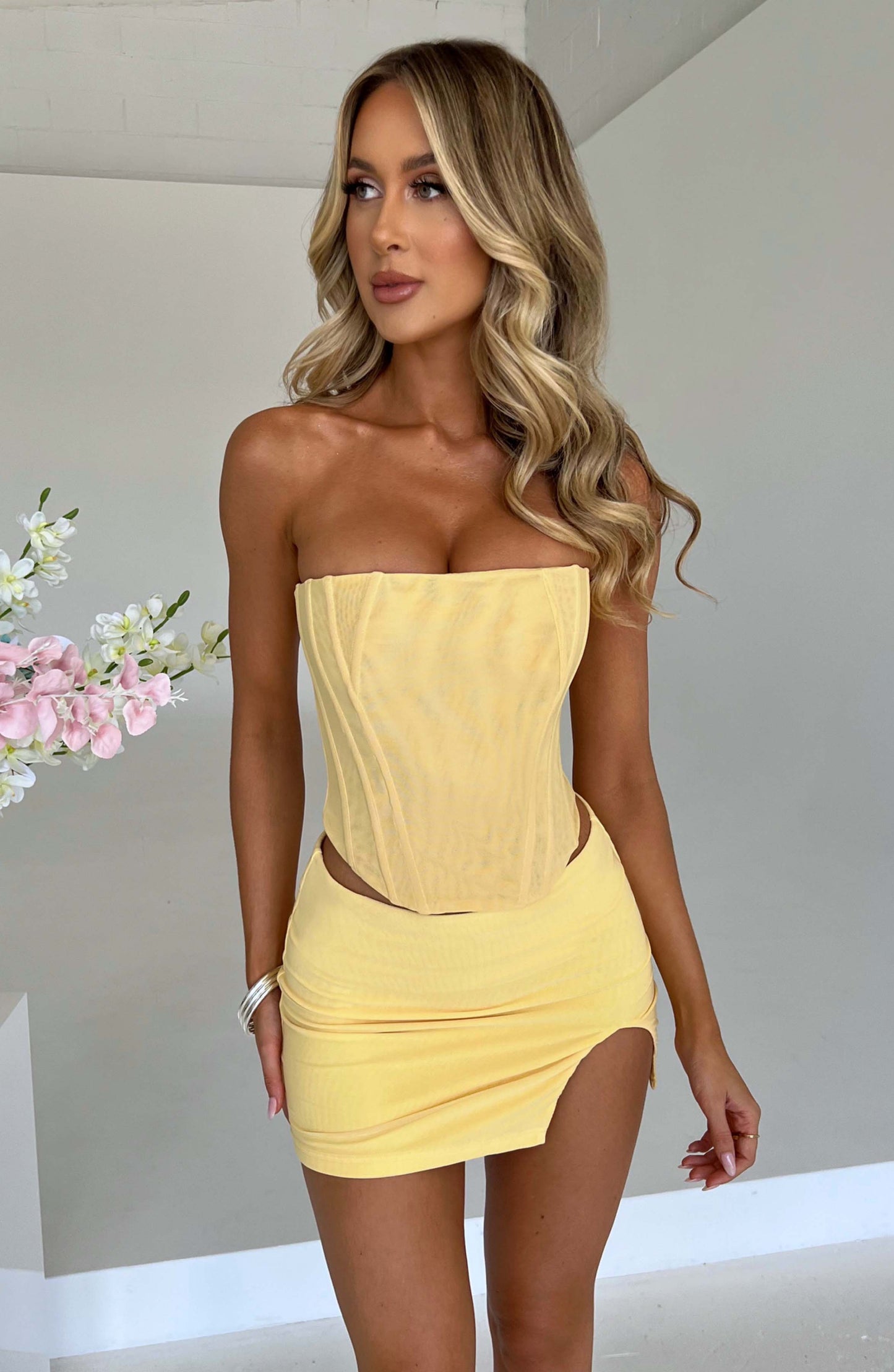 Cami Corset - Lemon