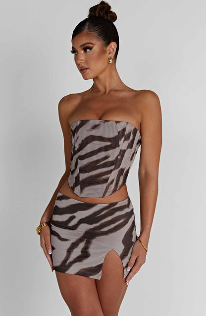 Cami-korset - Zebraprint