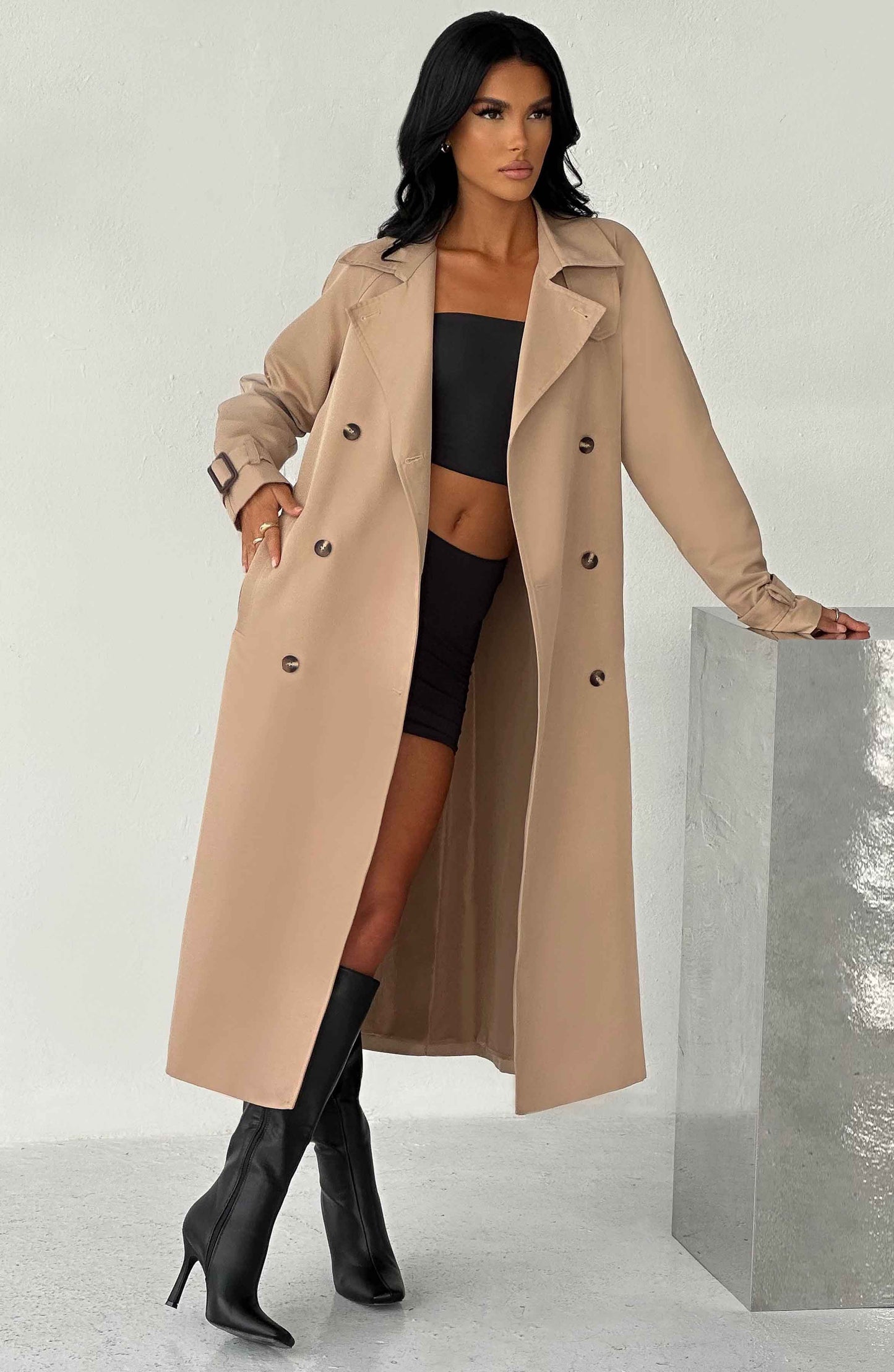 Camila Trench Coat - Beige