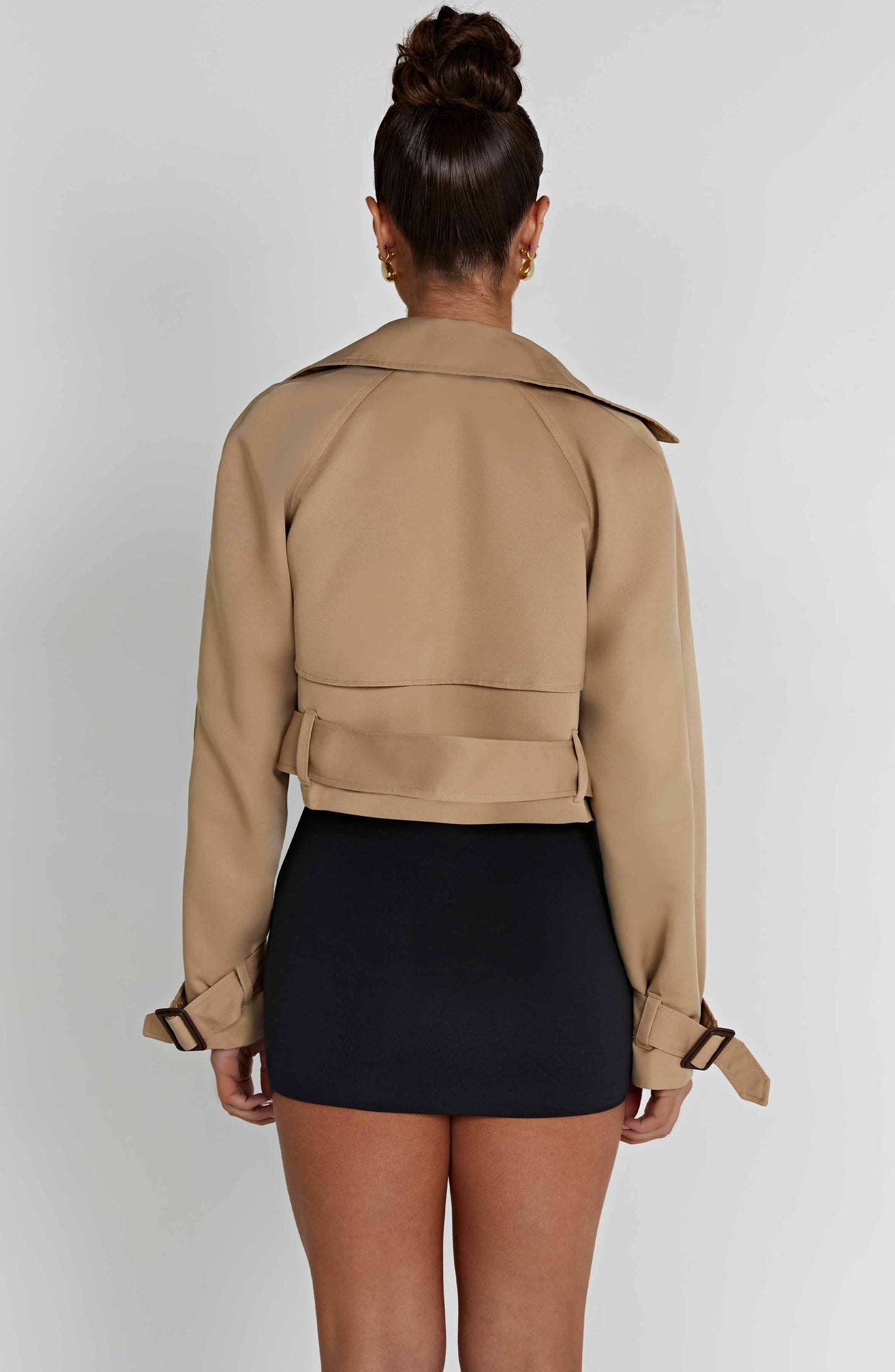 Caprice cropped trenchcoat - beige