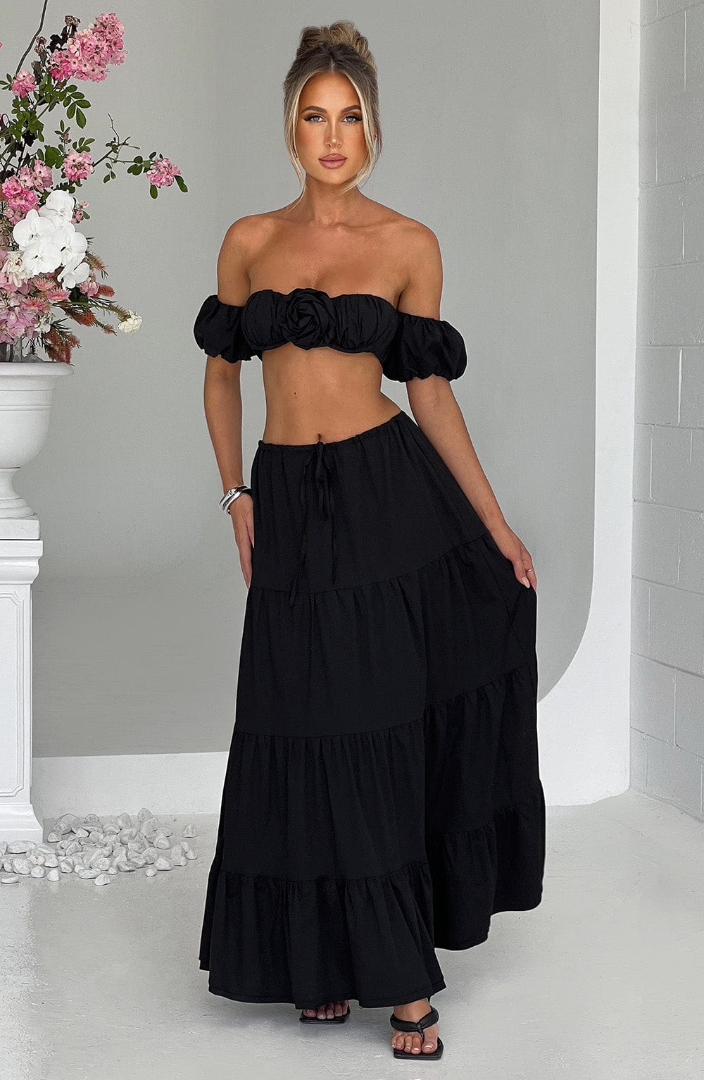 Carmen Maxi Skirt - Black