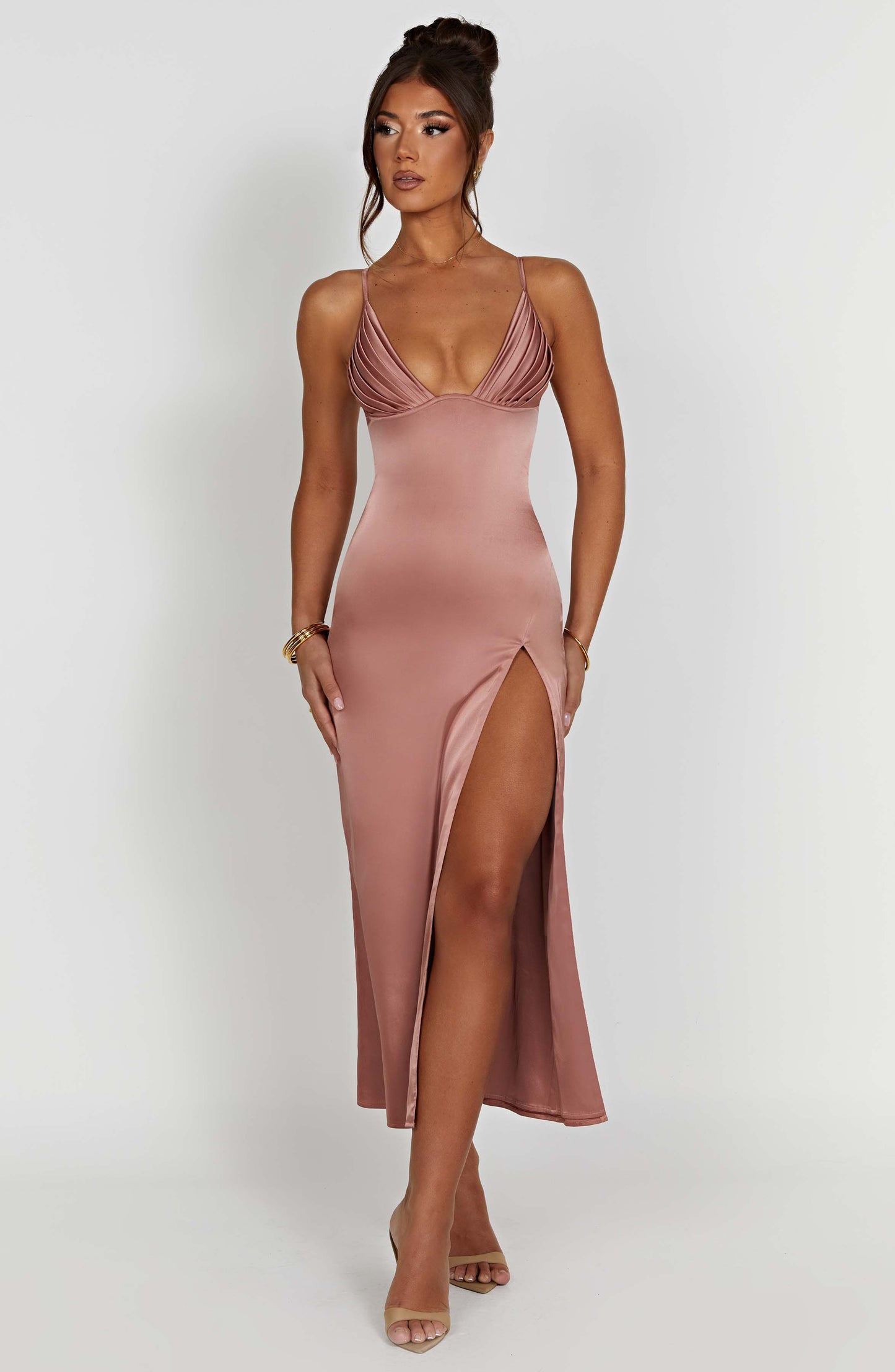 Cece Midi Dress - Rose Pink