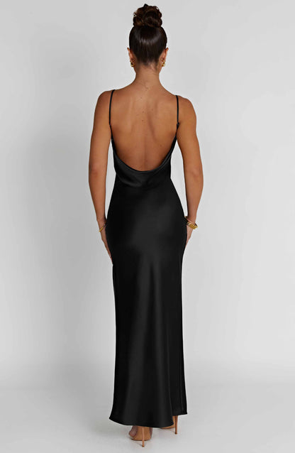 Celestina Maxi-jurk - Zwart