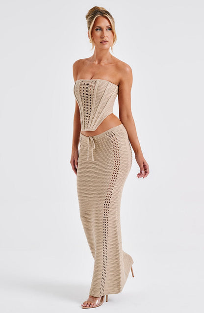 Chayenne Maxi Skirt - Beige