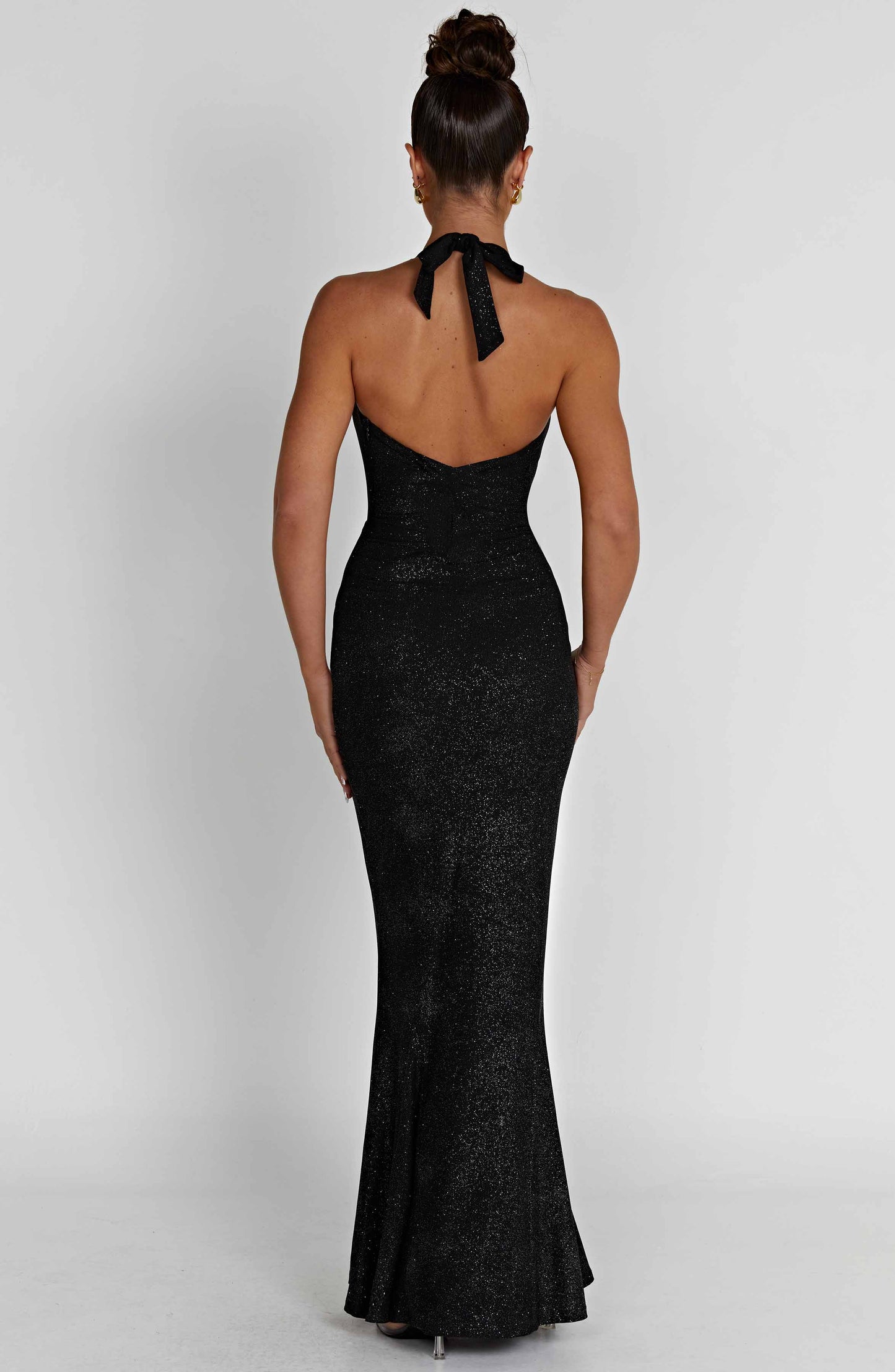 Chrishelle maxi-jurk - zwarte glitter