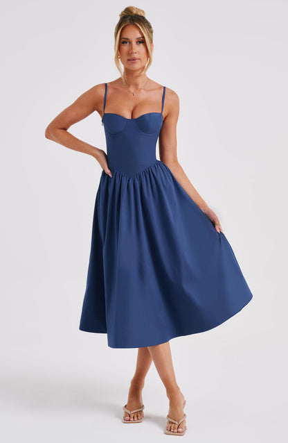 Daisey Midi-jurk - Marine