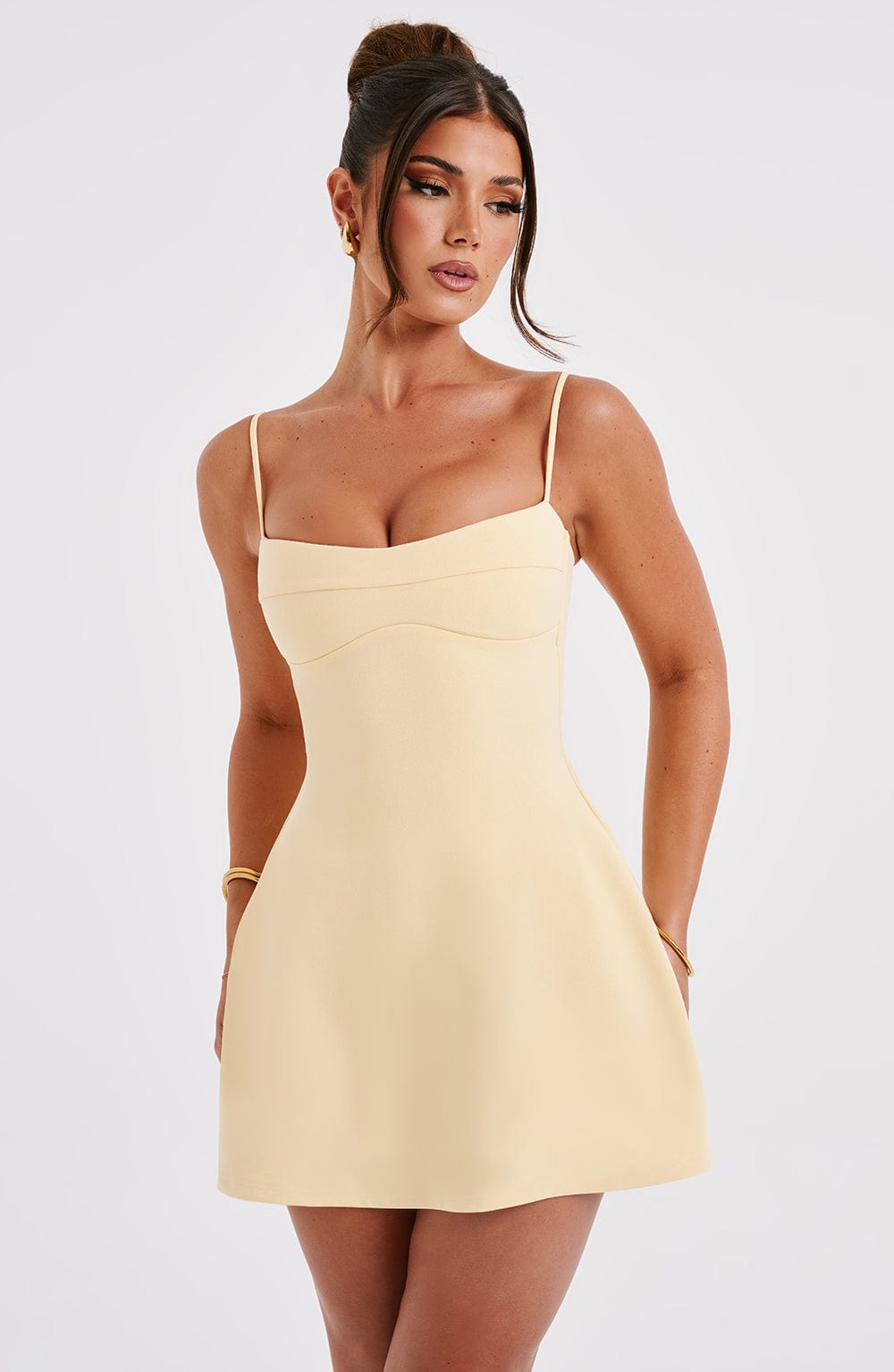 Dakota Mini Dress - Lemon