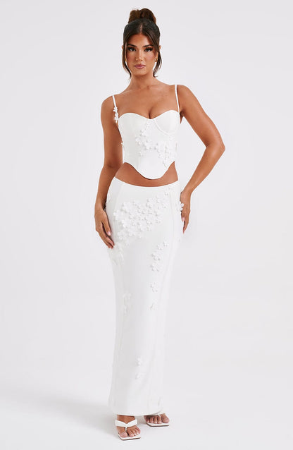 Dalary Maxi Skirt - White