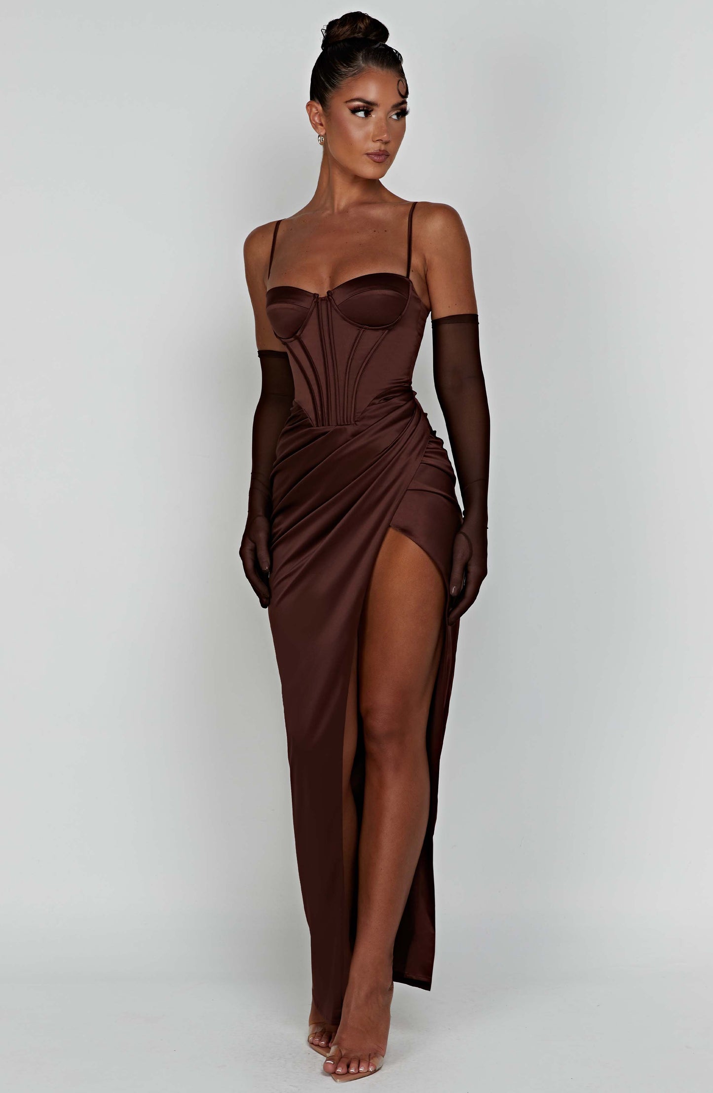 Despina Maxi Dress - Chocolate