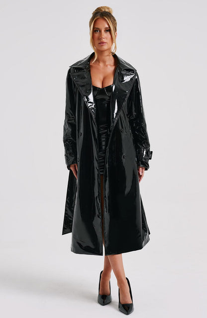 Dynasty trenchcoat - zwart