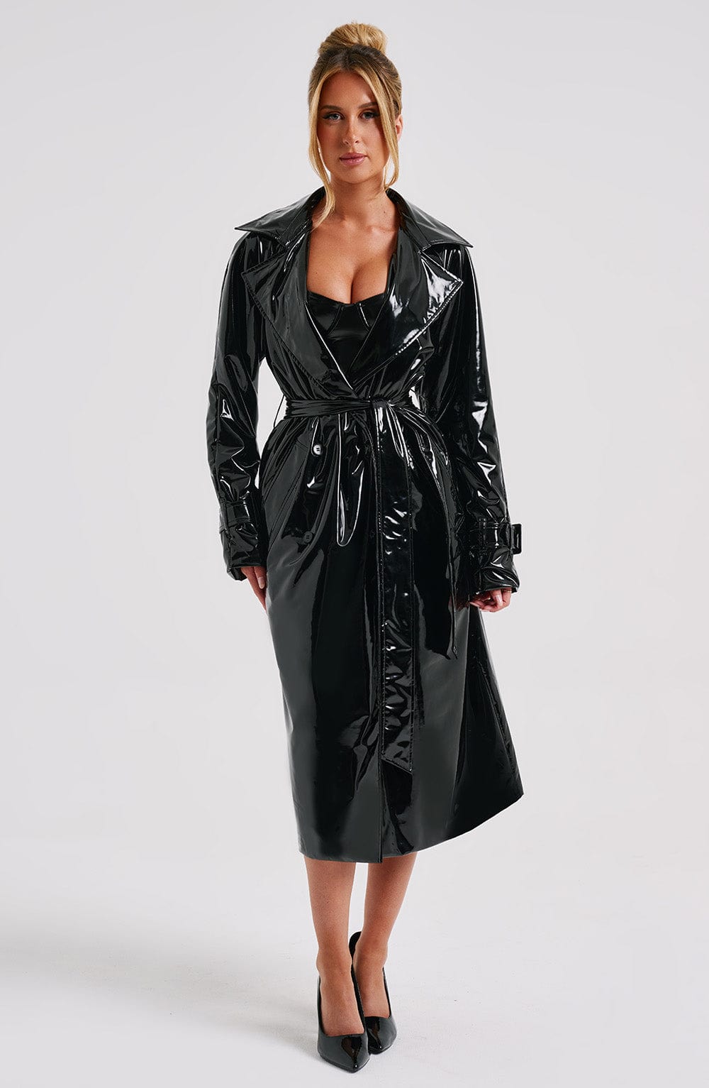 Dynasty trenchcoat - zwart