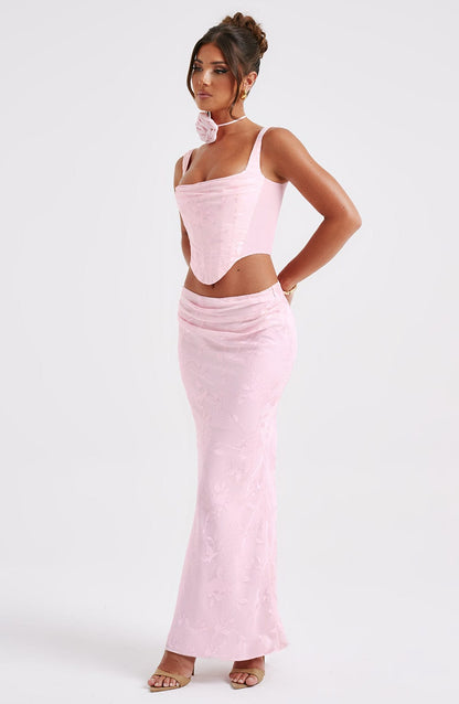 Elizabeth Maxi Skirt - Blush