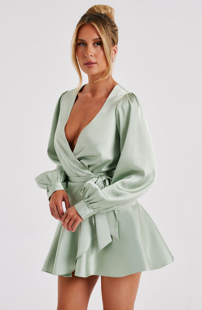 Ellis Mini Dress - Sage