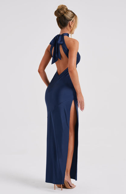 Etta Maxi-jurk - Marine