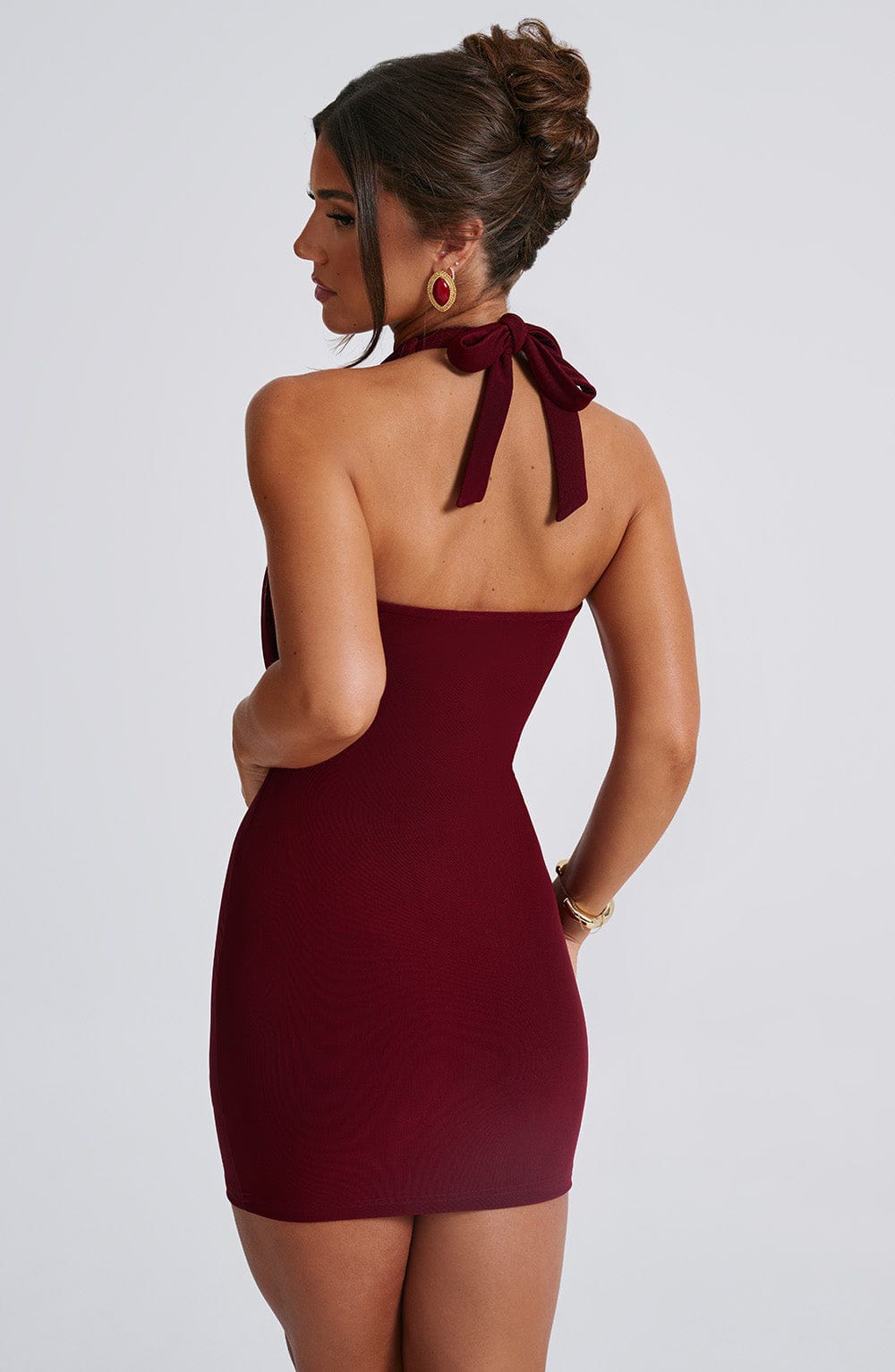 Fallon mini-jurk - bordeaux